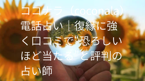 ココナラ（coconala）電話占い 復縁 口コミ